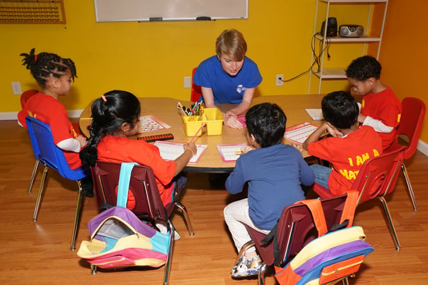 Math Genie geniuses working hard with their abacus