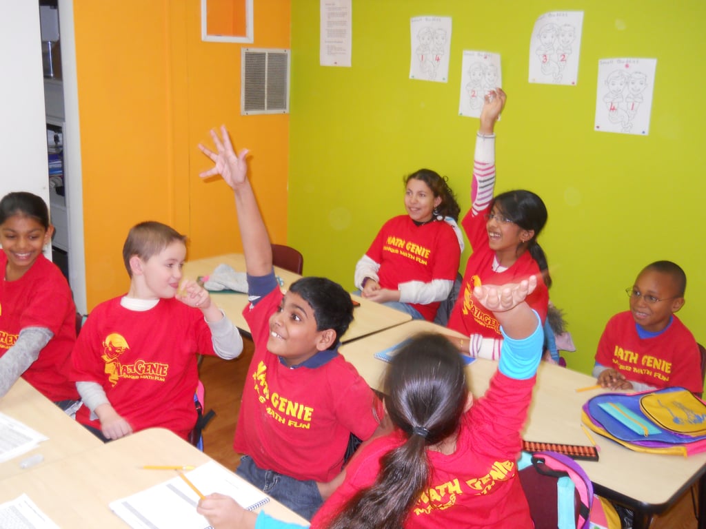 Math Genie students excited to do Mental Math! Come join the Math Genie Team