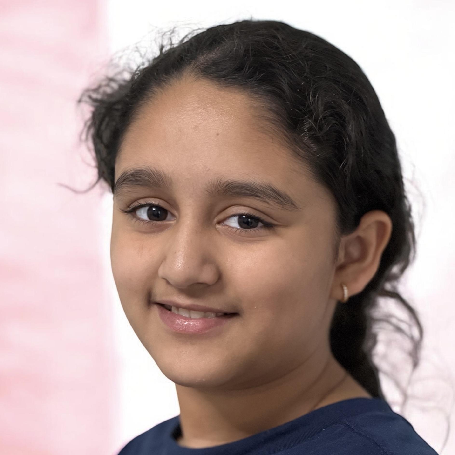 Vibha G., Genie Academy Student of the Month, Online