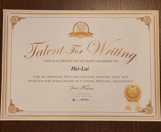 Talent In Writing Hei Lui resized