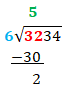 Subtract 32-30=2