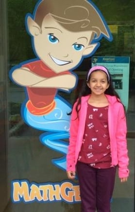 Shreya's Success  is because of Math Genie