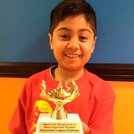 Math Genie student awarded the “Most Improved Student”award from his school. His Dad credits Math Genie for a dramatic turnaround in his child.